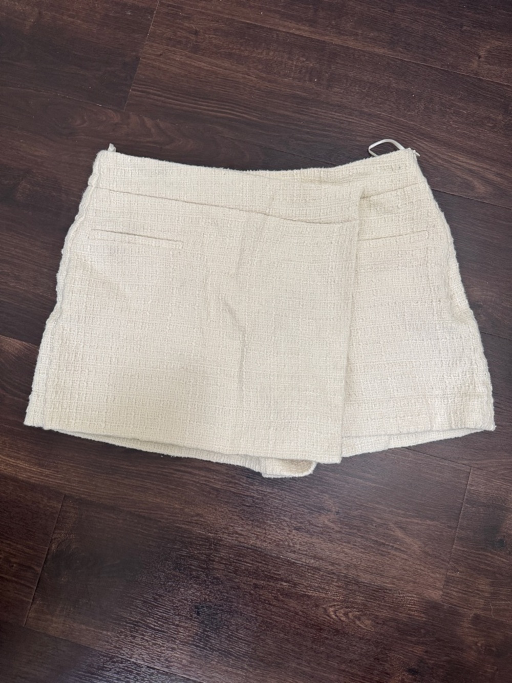 Zara Cream Textured Women’s Skort